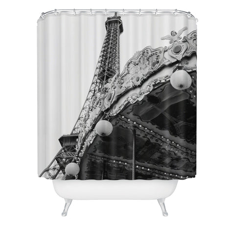 Bethany Young Photography Eiffel Tower Carousel Shower Curtain