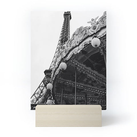 Bethany Young Photography Eiffel Tower Carousel Mini Art Print