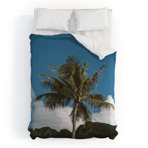 Bethany Young Photography Hawaiian Palm Comforter