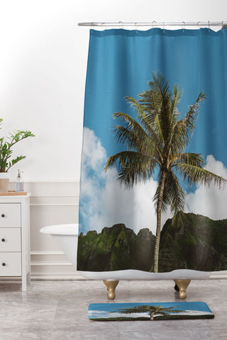 Bethany Young Photography Hawaiian Palm Shower Curtain And Mat