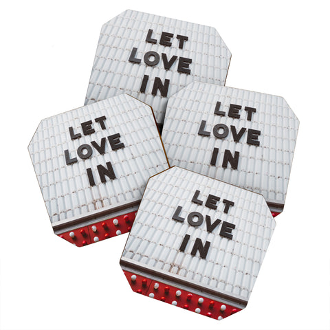 Bethany Young Photography Let Love In Coaster Set