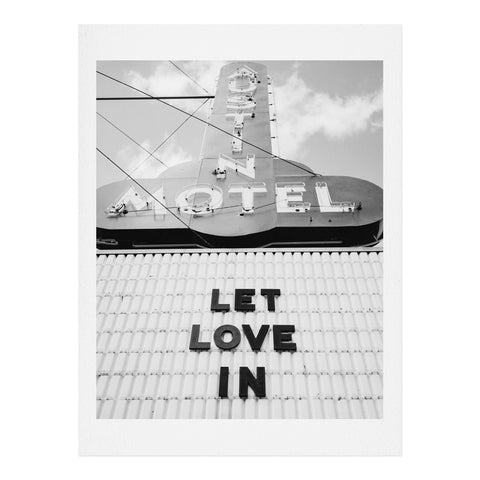 Bethany Young Photography Let Love In Monochrome Art Print