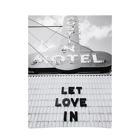 Bethany Young Photography Let Love In Monochrome Poster