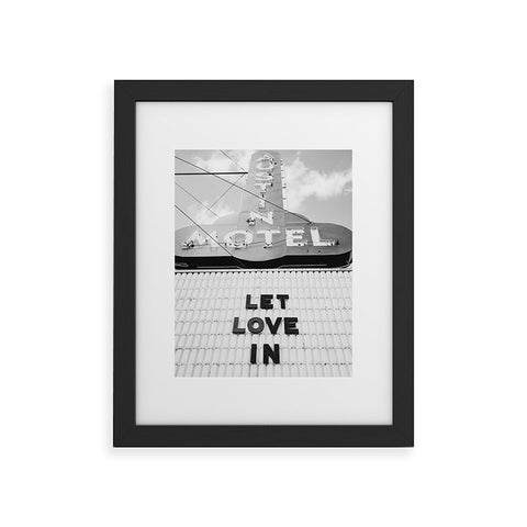 Bethany Young Photography Let Love In Monochrome Framed Art Print