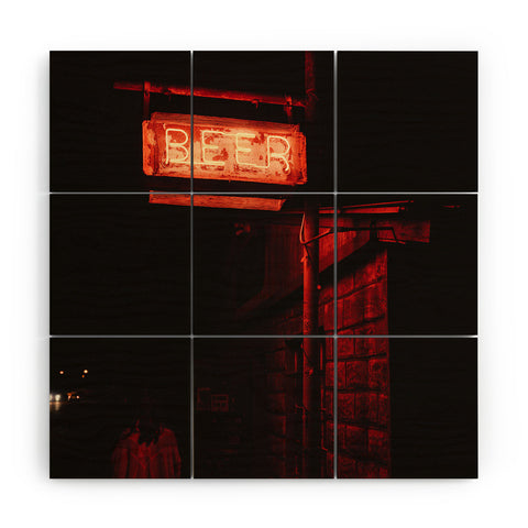 Bethany Young Photography Marfa Night Vibes Wood Wall Mural