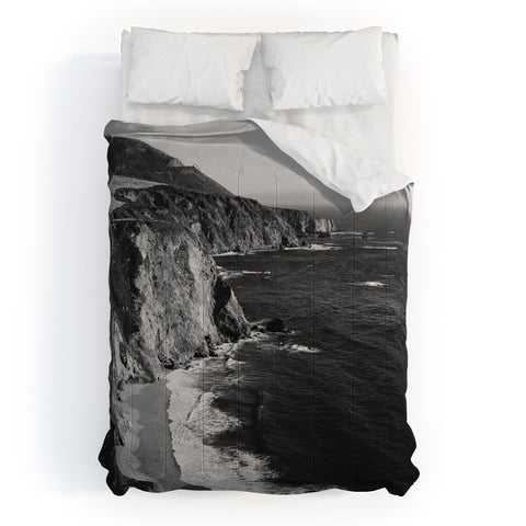 Bethany Young Photography Monochrome Big Sur Comforter