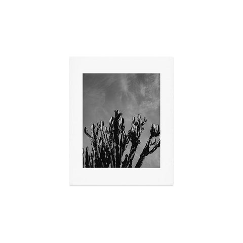 Bethany Young Photography Monochrome Cactus Sky Art Print