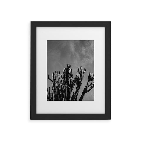 Bethany Young Photography Monochrome Cactus Sky Framed Art Print