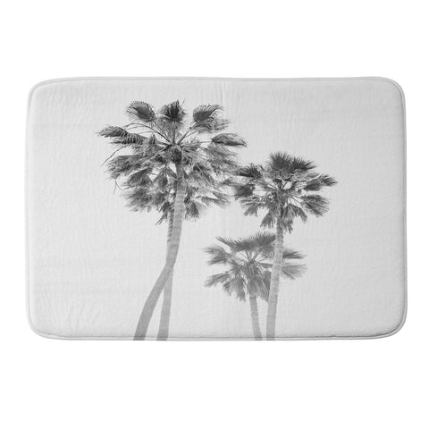 Bethany Young Photography Monochrome California Palms Memory Foam Bath Mat