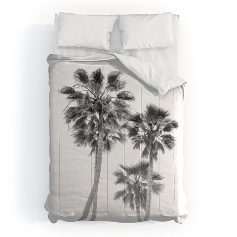 Bethany Young Photography Monochrome California Palms Comforter