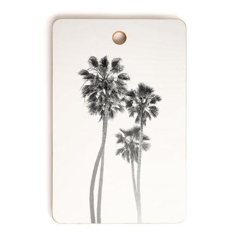 Bethany Young Photography Monochrome California Palms Cutting Board Rectangle