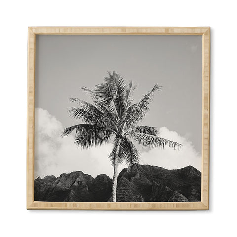 Bethany Young Photography Monochrome Hawaiian Palm Framed Wall Art