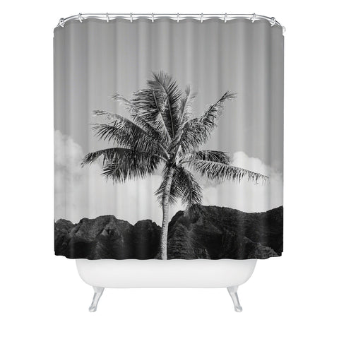 Bethany Young Photography Monochrome Hawaiian Palm Shower Curtain