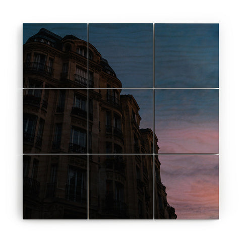 Bethany Young Photography Montmartre Sunset Wood Wall Mural