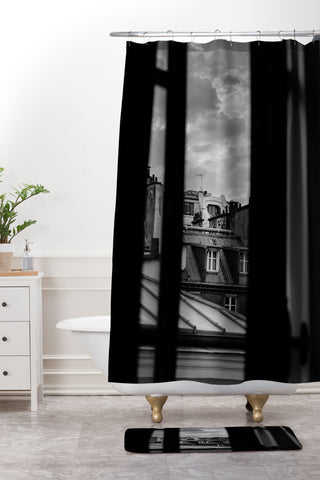 Bethany Young Photography Noir Paris II Shower Curtain And Mat