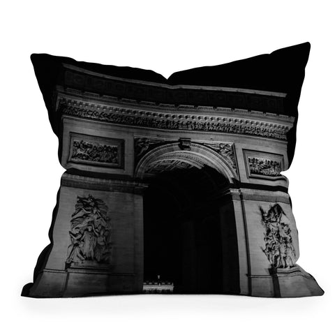 Bethany Young Photography Noir Paris V Throw Pillow