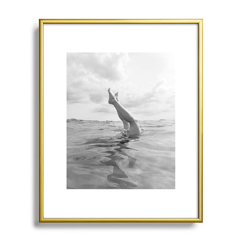 Bethany Young Photography Ocean Dive Metal Framed Art Print