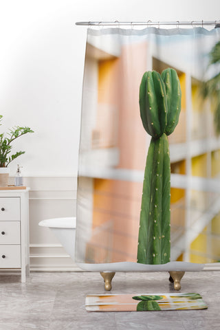 Bethany Young Photography Palm Springs Cactus II Shower Curtain And Mat