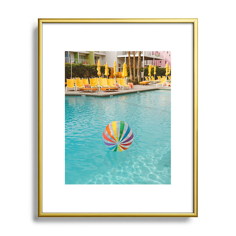 Bethany Young Photography Palm Springs Pool Day Metal Framed Art Print