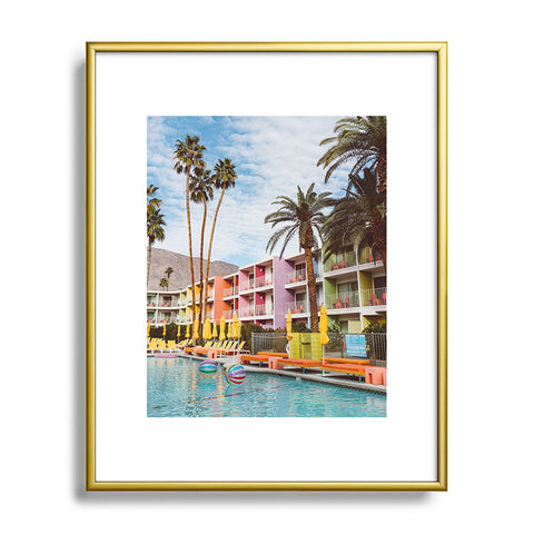 Bethany Young Photography Palm Springs Pool Day VII Metal Framed Art Print