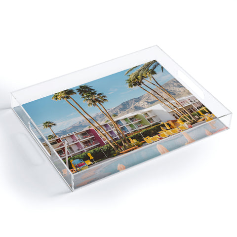 Bethany Young Photography Palm Springs Pool Day VIII Acrylic Tray