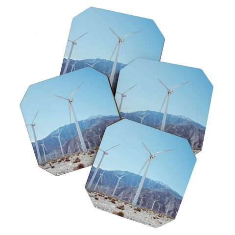 Bethany Young Photography Palm Springs Windmills IV Coaster Set