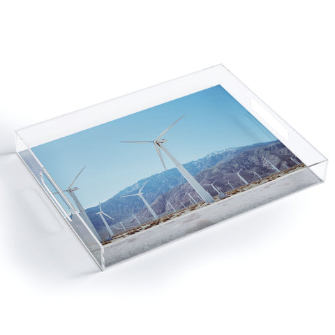 Bethany Young Photography Palm Springs Windmills IV Acrylic Tray