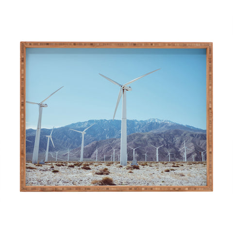 Bethany Young Photography Palm Springs Windmills IV Rectangular Tray