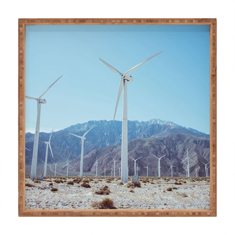Bethany Young Photography Palm Springs Windmills IV Square Tray