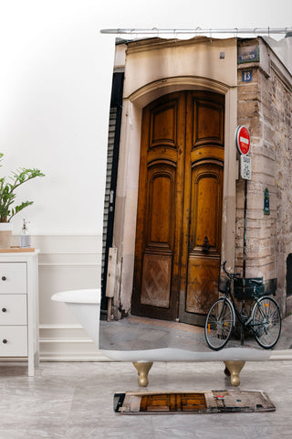 Bethany Young Photography Paris Bicycle II Shower Curtain And Mat