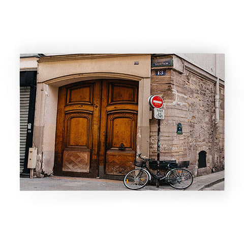 Bethany Young Photography Paris Bicycle II Welcome Mat