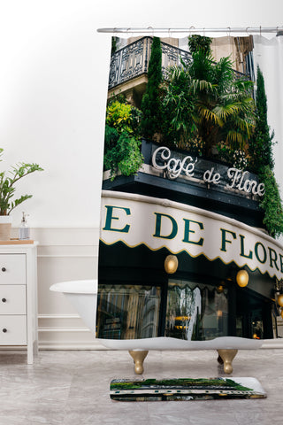 Bethany Young Photography Paris Cafe IV Shower Curtain And Mat