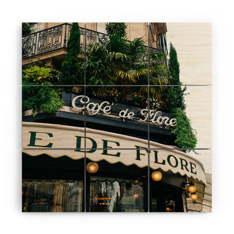 Bethany Young Photography Paris Cafe IV Wood Wall Mural