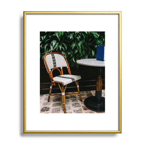 Bethany Young Photography Paris Cafe Metal Framed Art Print