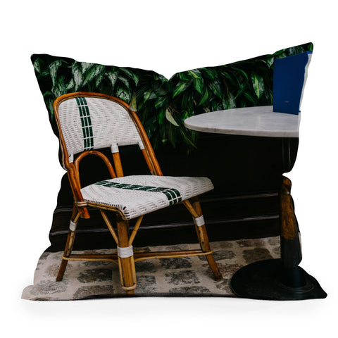Bethany Young Photography Paris Cafe Throw Pillow