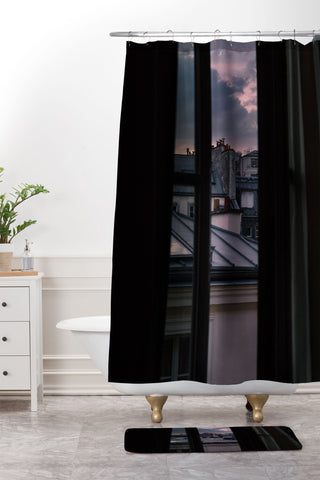 Bethany Young Photography Paris Sunset VI Shower Curtain And Mat