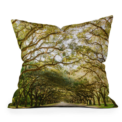 Bethany Young Photography Savannah Wormsloe Historic II Throw Pillow