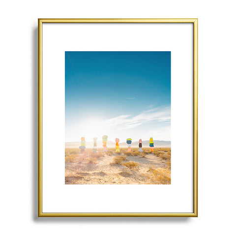 Bethany Young Photography Seven Magic Mountains Sunrise Metal Framed Art Print