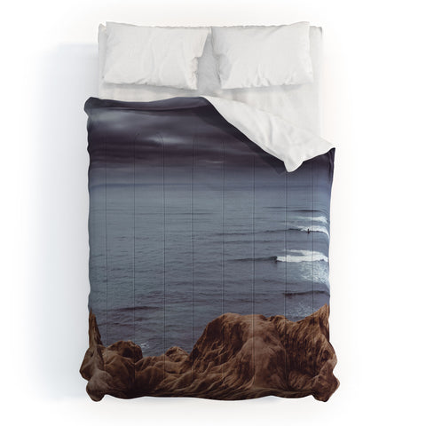 Bethany Young Photography Sunset Cliffs Storm Comforter