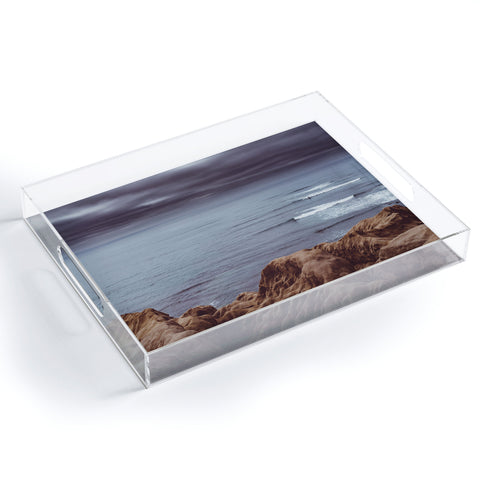 Bethany Young Photography Sunset Cliffs Storm Acrylic Tray