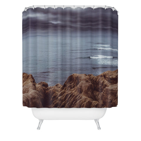 Bethany Young Photography Sunset Cliffs Storm Shower Curtain