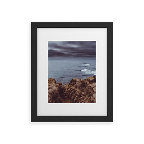 Bethany Young Photography Sunset Cliffs Storm Framed Art Print