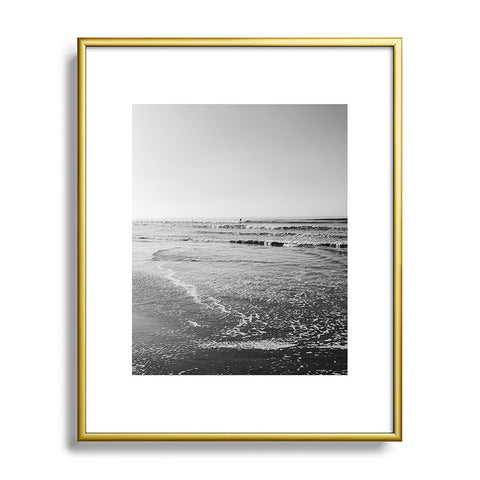 Bethany Young Photography Surfing Monochrome Metal Framed Art Print
