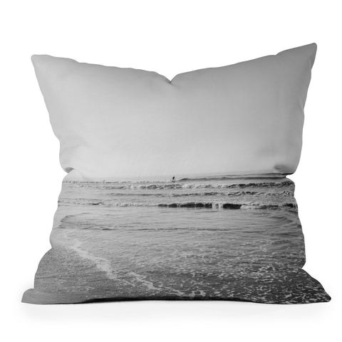 Bethany Young Photography Surfing Monochrome Throw Pillow