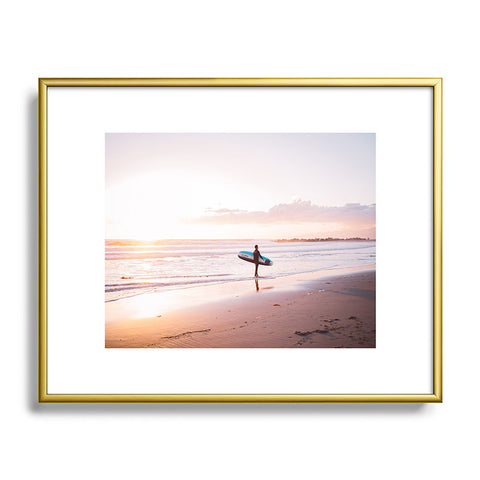 Bethany Young Photography Venice Beach Surfer Metal Framed Art Print