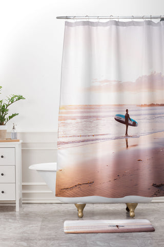 Bethany Young Photography Venice Beach Surfer Shower Curtain And Mat