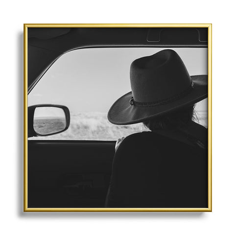 Bethany Young Photography West Texas Explorer Metal Square Framed Art Print