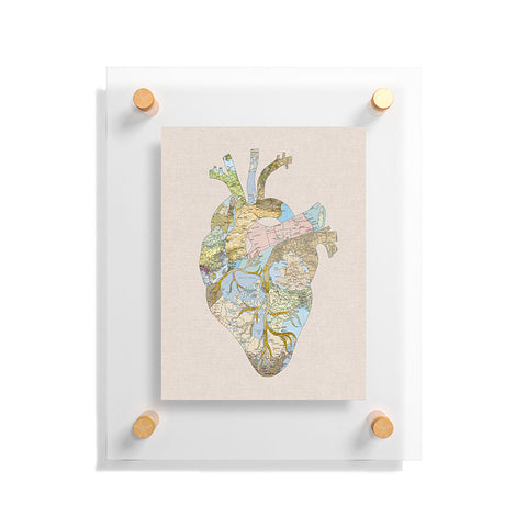 Bianca Green A Travelers Heart Floating Acrylic Print