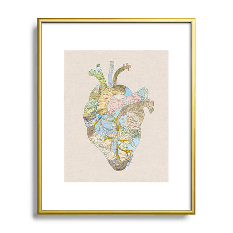 Bianca Green A Travelers Heart Metal Framed Art Print