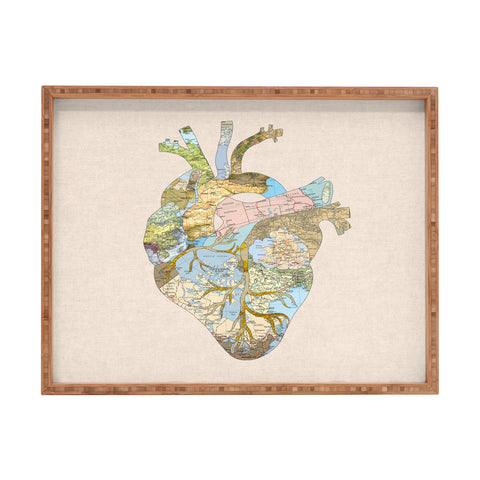Bianca Green A Travelers Heart Rectangular Tray